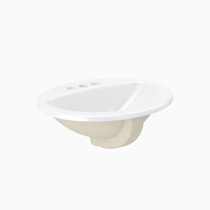 Sloan Drop-In Lavatory Sink White SS-3002-STG
