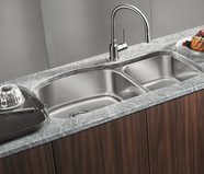 Blanco Blancowave Kitchen Sink 2-Bowl 400722 Stainless Steel Undermount