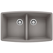 Blanco Performa Kitchen Sink 2-Bowl 401712 Grey Under-Mount