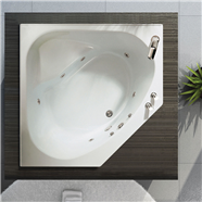Maax Tandem II Bathtub 60" Corner White