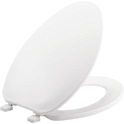 Bemis Elongated Closed Front Toilet Seat Plastic White