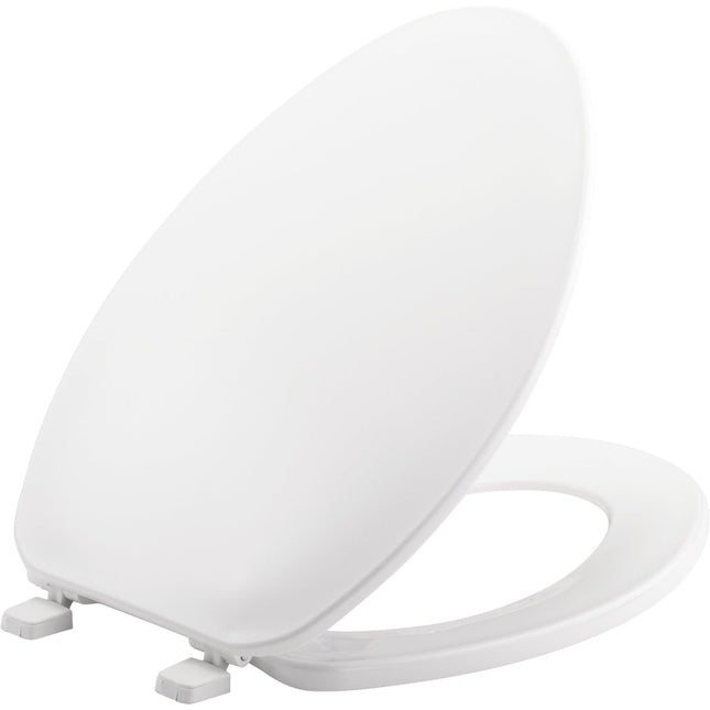 Bemis Elongated Closed Front Toilet Seat Plastic White
