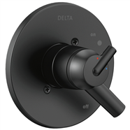 Delta Trinsic Valve Trim T17059-BL Matte Black Wall-Mount