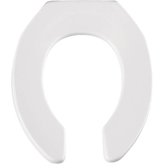 Bemis Round Plastic Toilet Seat White Never Loosens