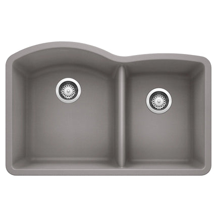 Blanco Kitchen Sink Dual bowls Metallic Grey Under-Mount