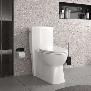 Manning Dual Flush One-Piece Elongated Toilet with Seat