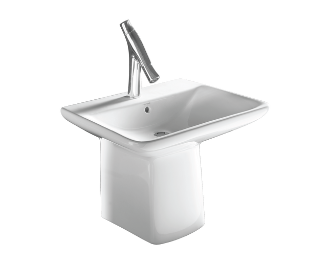 Avenue Cumberland Pedestal Sink Wall-Hung F-4250-W White