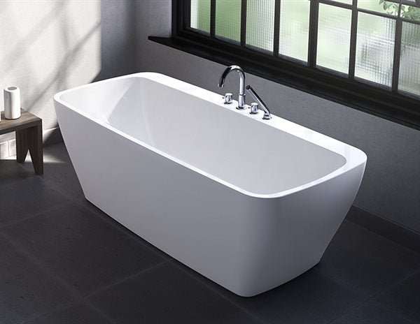 Fleurco Opus Waltz Grande Freestanding Bathtub 67 inch White