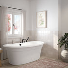 Maax Ella Sleek Freestanding Soaker Bathtub 66 x 36 White